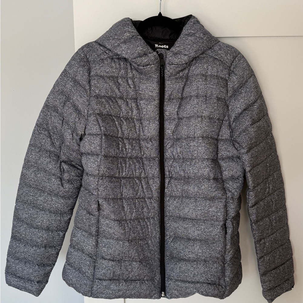 Roots Women's Charcoal Packable Puffer Coat